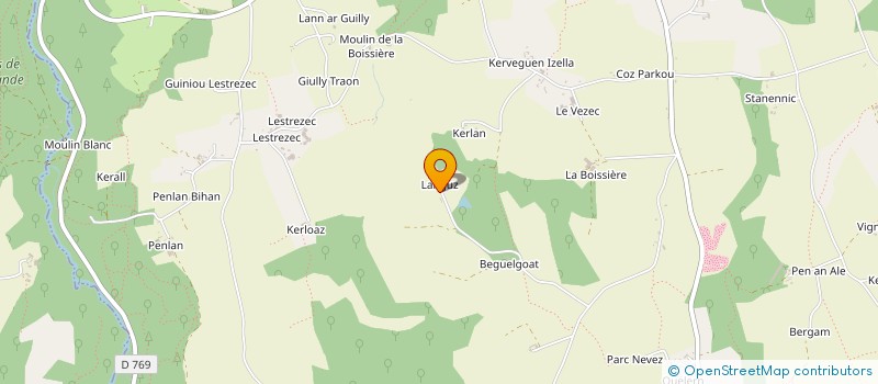 localisation de l'entreprise GE DE LA TEAM  PLOURIN-LES-MORLAIX