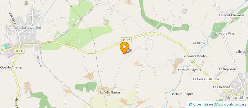 localisation de l'entreprise GE DE LA VILLE EZION  HENANBIHEN