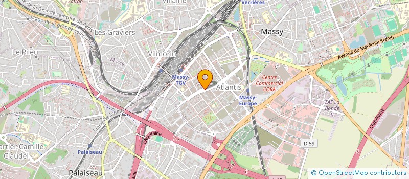 localisation de l'entreprise GE DIGITAL SERVICES EUROPE à MASSY