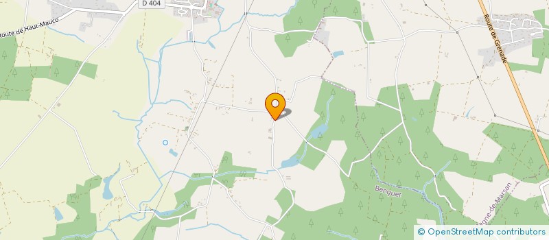 localisation de l'entreprise GE DU MARSAN  BENQUET