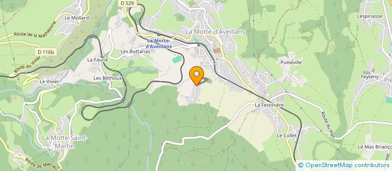 localisation de l'entreprise GE DU NORD  LA MOTTE-D'AVEILLANS