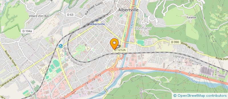 localisation de l'entreprise GE ESCRIME SAVOIE PRATIQUE ET DEVELOPPEMENT à ALBERTVILLE