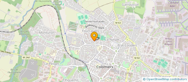 localisation de l'entreprise GE FOR à COLOMIERS