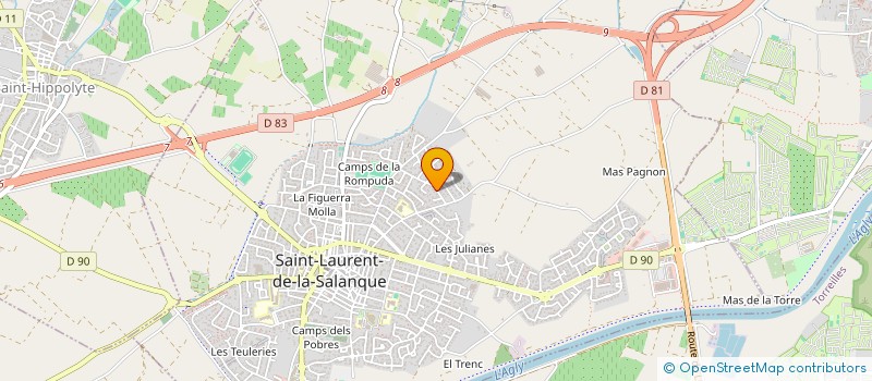 localisation de l'entreprise GE FRANC à SAINT-LAURENT-DE-LA-SALANQUE