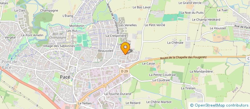 localisation de l'entreprise GE IMMO à PACE