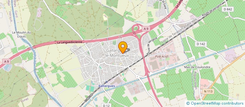 localisation de l'entreprise GE INTERPRO LR  GALLARGUES-LE-MONTUEUX