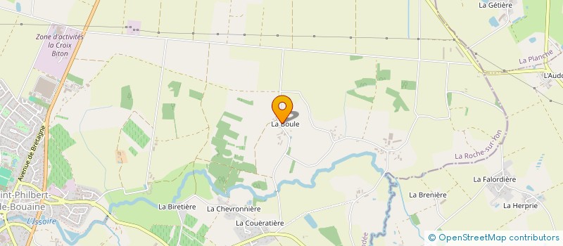 localisation de l'entreprise GE LA BOULE à SAINT-PHILBERT-DE-BOUAINE