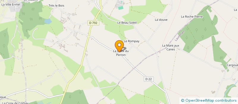 localisation de l'entreprise GE LA CROIX DU PERRON à LE MENE