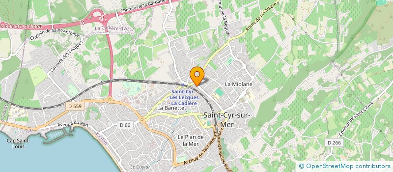 localisation de l'entreprise GE LA PIECE AUTO  SAINT-CYR-SUR-MER