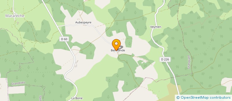 localisation de l'entreprise GE LE GEVAUDAN  GRANDRIEU