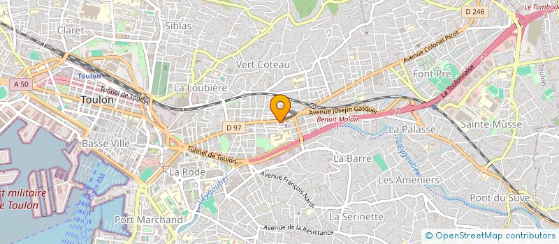 localisation de l'entreprise GE MA CO FRA  TOULON