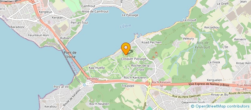 localisation de l'entreprise GE MARAICHERS DE L'ELORN à PLOUGASTEL-DAOULAS