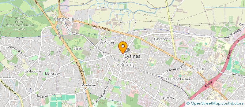 localisation de l'entreprise GE MENUISE à EYSINES
