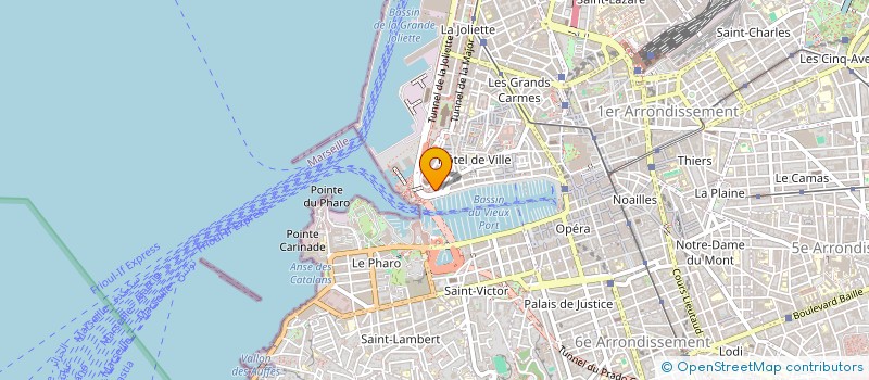 localisation de l'entreprise GE METIERS DE LA MER à MARSEILLE