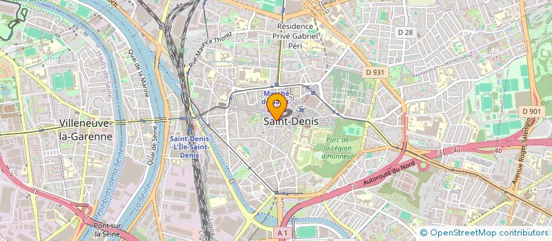 localisation de l'entreprise GE.NA.VA. à SAINT-DENIS