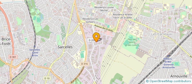 localisation de l'entreprise GE PARTICIPATION  SARCELLES