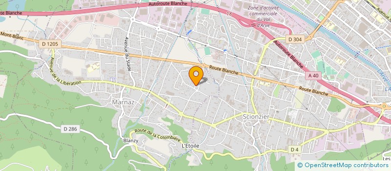 localisation de l'entreprise GE PIZZA ECOLE  MARNAZ