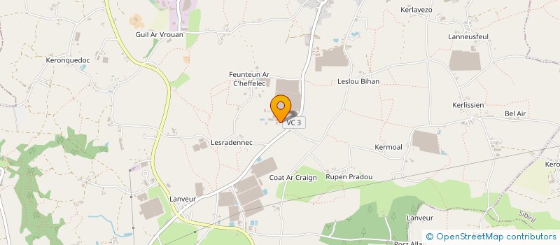 localisation de l'entreprise GE PROSEM à CLEDER