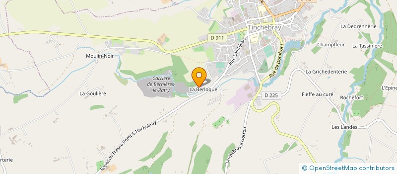 localisation de l'entreprise GE RABACHE à MONTSECRET-CLAIREFOUGERE