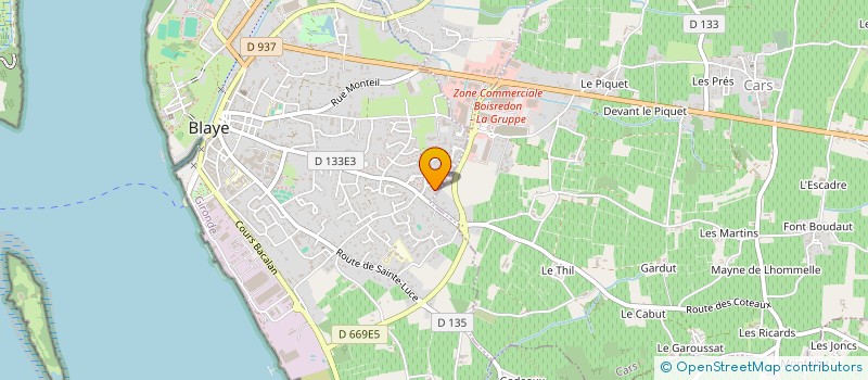 localisation de l'entreprise GE REFURB à BLAYE