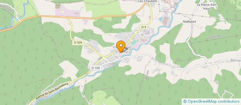 localisation de l'entreprise GE.REN.IMMO à VILLENEUVE-D'OLMES