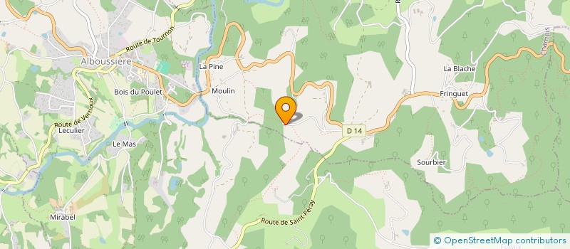 localisation de l'entreprise GE ROSIERES  CHAMPIS