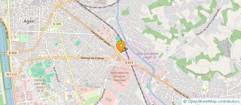 localisation de l'entreprise GE TERRES DE GASCOGNE  AGEN