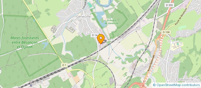 localisation de l'entreprise GE TRANSPORTS à GENEUILLE