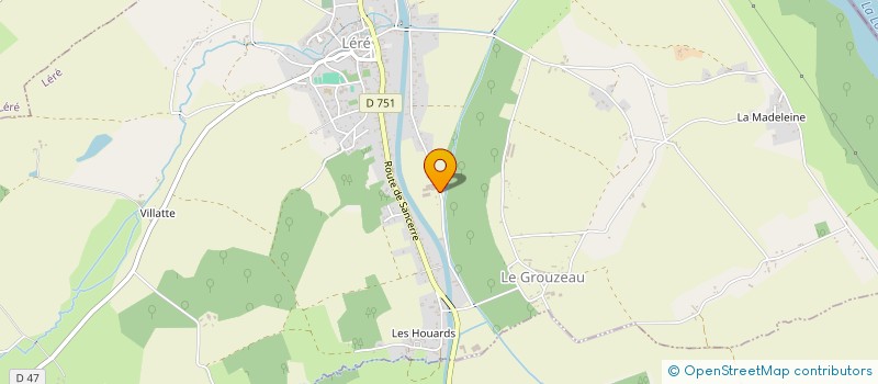 localisation de l'entreprise GE VIGNOBLES BERTHIER  SAINTE-GEMME-EN-SANCERROIS