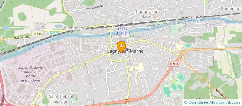 localisation de l'entreprise GE2S SECURITE à LAGNY-SUR-MARNE