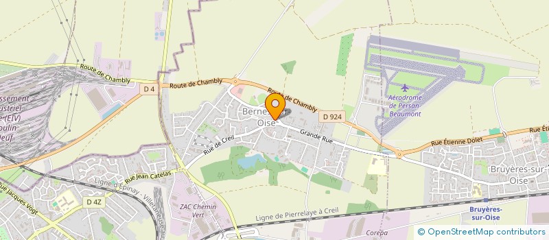 localisation de l'entreprise GEA à BERNES-SUR-OISE