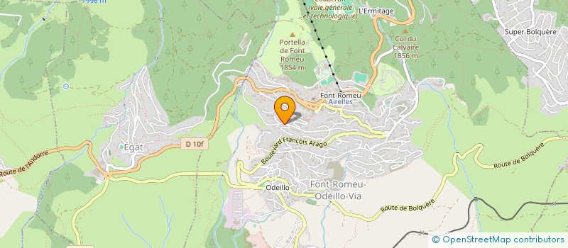 localisation de l'entreprise GEA CERDAGNE IMMOBILIER  FONT-ROMEU-ODEILLO-VIA