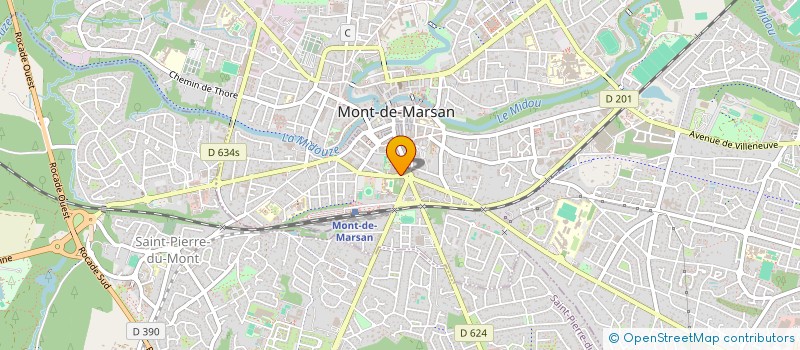 localisation de l'entreprise GEA DE TABAC DES LANDES  MONT-DE-MARSAN