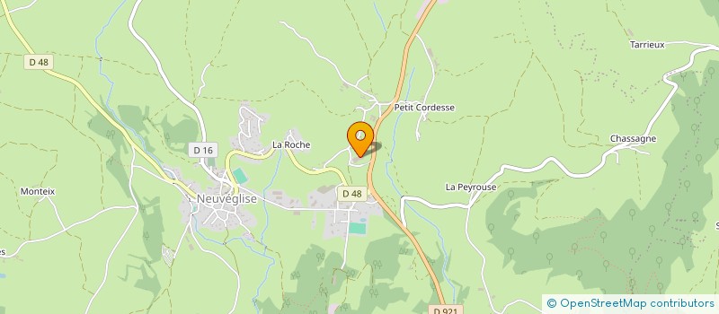 localisation de l'entreprise GEA DES COOPERATEURS DE NEUVEGLISE à NEUVEGLISE-SUR-TRUYERE