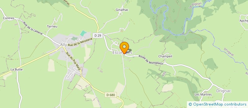 localisation de l'entreprise GEA DU PUY DONDON à ESCORAILLES