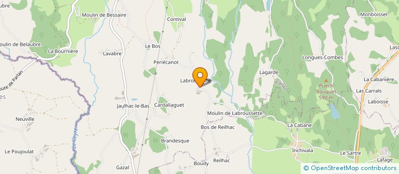 localisation de l'entreprise GEA DU RUISSEAU DES OLS à PARLAN