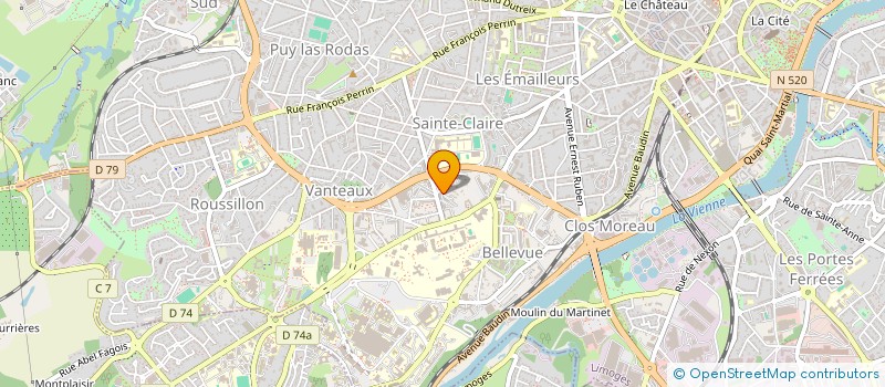 localisation de l'entreprise GEA ENTREPRENEURIAT  LIMOGES