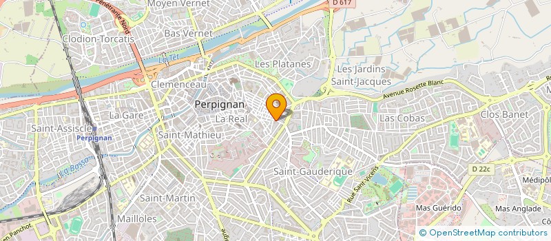 localisation de l'entreprise GEA FRERES-LA HALLE AUX FRUITS LEGUMES  PERPIGNAN