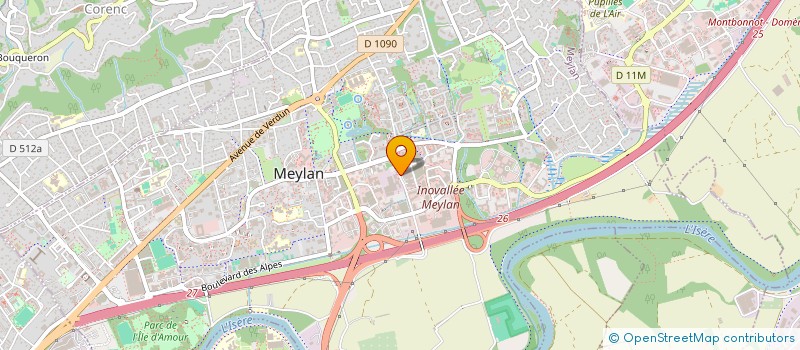 localisation de l'entreprise GEA GRENOBLOISE ELECTRONIQUE AUTOMATISME à MEYLAN