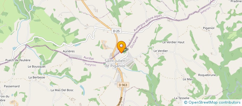 localisation de l'entreprise GEA LA MELANGEUSE à SAINT-SANTIN-DE-MAURS