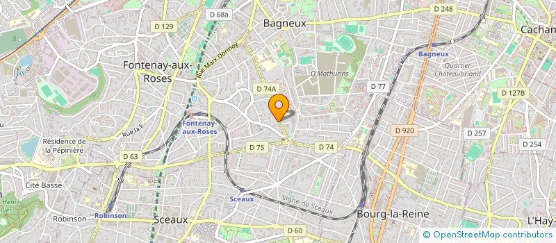 localisation de l'entreprise GEA ROQUES à FONTENAY-AUX-ROSES