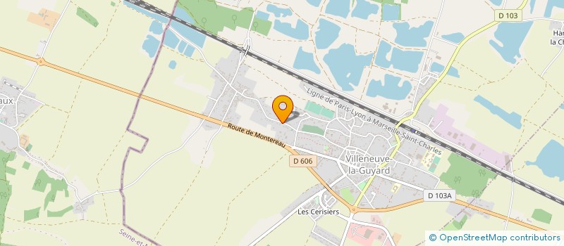 localisation de l'entreprise GEAE BATIMENT à VILLENEUVE-LA-GUYARD