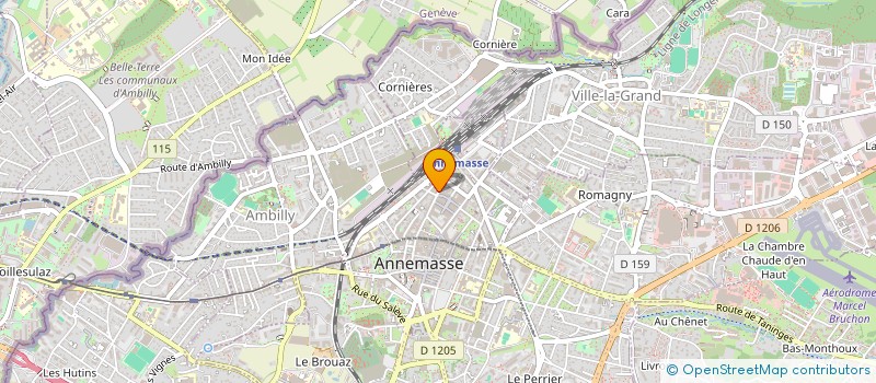 localisation de l'entreprise GEAI BLEU FRANCE à ANNEMASSE