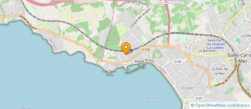 localisation de l'entreprise GEANNE à SAINT-CYR-SUR-MER