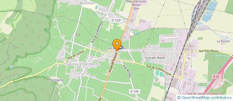 localisation de l'entreprise GEANTET PANSIOT à GEVREY-CHAMBERTIN
