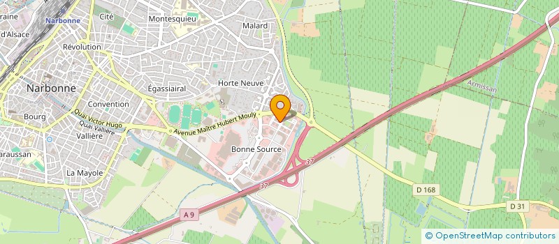 localisation de l'entreprise GEAUDE à NARBONNE