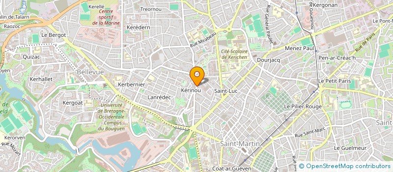 localisation de l'entreprise GEAY BRETECHER LMNP à BREST