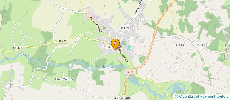 localisation de l'entreprise GEAY - MALLET à SAINT-CLAUD
