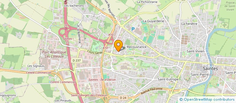 localisation de l'entreprise GEAY PEINTURE  SAINTES