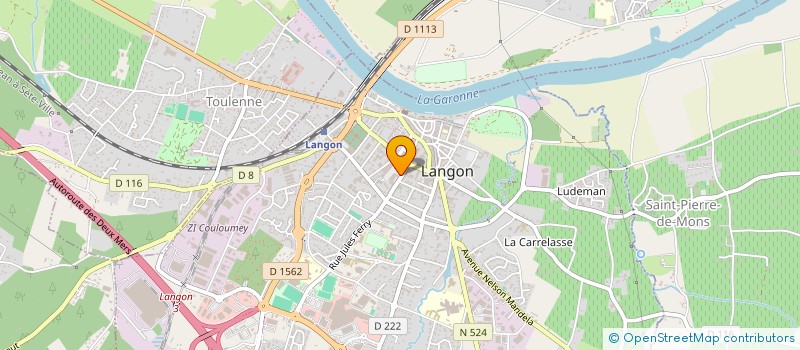 localisation de l'entreprise GEB à LANGON